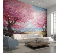 Cherry Blossom Wallpaper, Pink Tree Floral Japan Wall Mural, Wallpaper for Bedroom Living Room, Home Decor, Photo Wall Paper, 366 x 254 cm C0&RRD