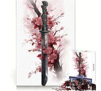Cherry Blossom Weapon 1000 Piece Teenager Puzzles Clear Thinking Gentle Pastime Precise Edges Ideal Xmas Gift (50x75cm)