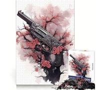Cherry Blossom Weapon 1000 Piece Teenager Puzzles Clear Thinking Gentle Pastime Precise Edges Ideal Xmas Gift (50x75cm)