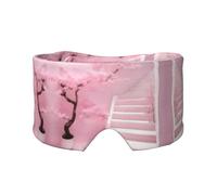 Cherry Blossom White Staircase Printed Sleep Eye and Ear Masks (26.8Ã-4.3 inches) Suitable for Travel, Yoga, Deep Rest Indoor and Outdoor