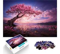 Cherry Blossoms Ablaze1000 Piece Jigsaw Puzzles for Adults Jigsaw Hands-on Game Wall Decoration Unique Birthday and Xmas Gifts 38x26cm