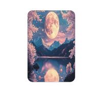 Cherry Blossoms And The Moon Acrylic Refrigerator Magnet - Full Print Rectangle Fridge Magnets For Whiteboard, Office Decor, Locker, Also For Car