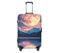 Cherry Blossoms and The Moon Elastic Travel Luggage Cover Suitcase Protector, Print Suitcase Baggage Cover Anti-Scratch