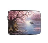 Cherry blossoms by the lake Printing 15 inch Laptop Case Essential Accessory for Commuting and Office Use
