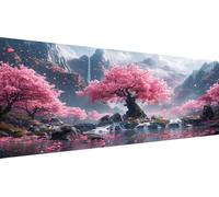 Cherry Blossoms Diamond Art Aesthetic (1) Diamond Painting Kits Adults, Full Drill Cross Stitch, Crystal Art Kit for Home Wall Decor, Creative Hobby Gift & Stress Relief, 80x160cm 32 x 64 Inch Y1-315