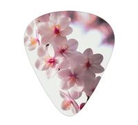 Cherry Blossoms Guitar Plectrums, 12 Pcs Lightweight Guitar Plectrums, 0.46mm/0.71mm/0.96mm Thickness For Acoustic Guitar Acoustic Electric Guitar Ukulele Bass