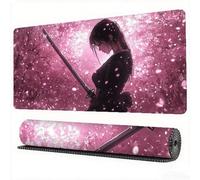 Cherry Blossoms Mouse Mat XXL 31.5x15.7x0.12 inch Large Gaming Mouse Pad Woman Desk Mat Stitched Edges, Washable Japanese Mousepad with Anti-Slip Rubber Base Desk Pad for Laptop Office Decor, Model353