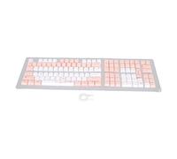 Cherry Blossoms Powder Keyboard Keycaps, 123 Keys PBT Material Keycaps, OEM Height Keycaps with Sublimation Technology, Durable and Oil Proof Coating for Mechanical Keyboards,