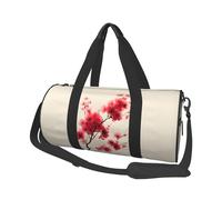 Cherry Blossoms Print Travel Duffel Bag, Foldable Gym Bag Overnight Weekend Bags for Women, Large Holdall Bag Cabin Bag for Sports and Travel