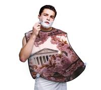 Cherry Blossoms Shaving Bib, Men's Beard Trimmer Collector, Adjustable Neck Circumference with Suction Cups and Storage Bag, A Thoughtful Gift for Boyfriends, Fathers, and Brothers (107x73cm)