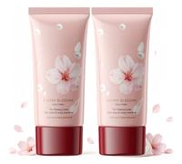 Cherry Blossoms Tone-Up Cream, 2-Pack One Step Natural No-Makeup Lazy Cream, Colour Correcting Full Coverage Conceals Imperfections & Evens Skin Tone Tinted Moisturiser for Busy Morning Skin Care