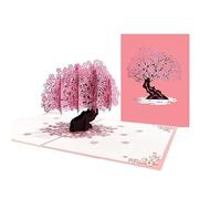 Cherry Blossoms Tree 3D Pop Up Greeting Card - Valentine's Day Anniversary Birthday