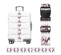 Cherry Blossoms Tree Luggage Strap-Adjustable Suitcase Belt with Buckle