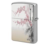 Cherry Blossoms Tree Metal Lighter Case, Funny Lighter Cover Double-Side Print Vintage Cool Lighters Sleeve Lighters Accessories for Zippo Men Dad Husband Collect