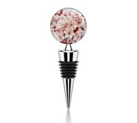 Cherry Blossoms Wine Stoppers Reusable Wine Bottle Stopper Decorative Champagne Stoppers Silicone Beverage Bottle Sealer Keep Fresh, Leakproof Wines Saver for Bar Party Decor