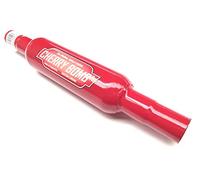 Cherry Bomb Middle Silencer Exhaust 3 inch Small Case with Reducer End Red