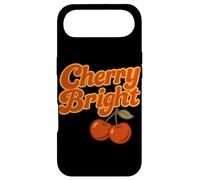 cherry bright fruit red cherries stylized leaf design Case for iPhone Air