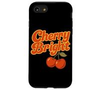 cherry bright fruit red cherries stylized leaf design Case for iPhone SE (2020) / 7/8