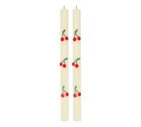 Cherry candles - Set of 2 Red one size