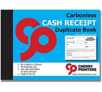 Cherry Carbonless NCR Cash Receipt Duplicate Book A6 50 Sets **20 Pack**