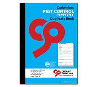 Cherry Carbonless NCR Pest Control Report Duplicate Book A4 50 Sets