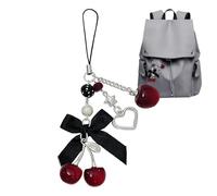 Cherry Charms Acrylic Bow Accessory Chain Pendant