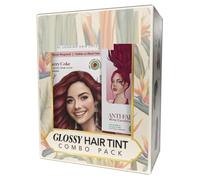 Cherry Coke Glossy Hair Tint - No Bleach, Ammonia-Free Hair Color for Natural Black Hair | With Anti-Fade Wine Conditioner & Herbal Extracts | Long-Lasting Shine | 1 Count