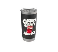 Cherry Cola Minimalist Badge Patch Stainless Steel Insulated Tumbler