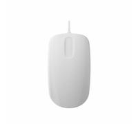 CHERRY Contour Active Key AK-PMH3OS-US-W Medical Mouse, Hygienic IP68 Optical Cable Mouse, Double-Sided 117 x 65 x 33 mm, 126 g, White, USB 1000DPI