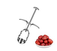 Cherry Corer, Heavy Duty Kitchen Gadgets, Stainless Steel Olive Pitter Tool for Cheerry, Jujube | Plum,Pit Remover for Cherries | Multi Cherry Piter Tool, Cheerry Stoner,