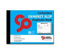 Cherry Demerit Book for Schools and Teachers 50 (5.8 x 4.1 Inch) 2part and Standardized Demerit Slips per Book Perfect for Keeping Structure and Organization