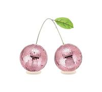 Cherry Disco Ball, Cherry Shaped Mirror Disco Ball, Hanging Single/Double Cherry Disco Ball for DJ Club Stage Bar Party Wedding Holiday Home Decoration