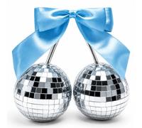 Cherry Disco Ball Decoration, Cherry Disco Ball Decoration, 10 cm Double Mirror Disco Balls, Hanging Disco Ball, Disco Cherry for Home Decorations, Stage Props, Party, Wedding, Holiday Decoration Home