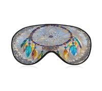 Cherry Dream Catcher Eye Mask Sleep Mask for Side Sleeper Women Men Pressure-Free & Light Block-Out Blindfold Soft Comfortable Eye Covers Breathable Blindfold Adjustable