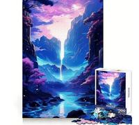 Cherry Dreams Neon Peaks 1000 Piece Jigsaws for Adults Puzzle Boost Memory Leisure Escape Quality Cut Heartfelt Gift (50x75cm)