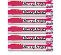 Cherry Drops 6 x 45g Sweets Rolls Multipack - Hard Boild Candy