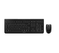 CHERRY DW 3000, Wireless Desktop Set, Hungarian Layout (QWERTZ), 2.4 GHz RF, Flat Design, Low-Noise Keys, Symmetrical Mouse, Black