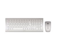 CHERRY DW 8000 keyboard Mouse included Universal RF Wireless QWERTY US English Silver, White