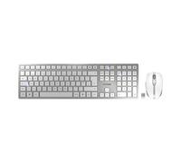 CHERRY DW 9100 SLIM Wireless Keyboard and Mouse Set, 6 Hot Keys, Battery Status,