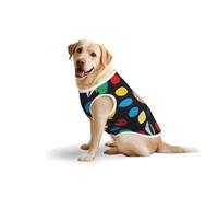 Cherry Explosion Large Dog Vest Pure Cotton Breathable | Anti-Shedding Tank Top for Golden Retriever, Labrador, Husky | Comfortable Sleeveless Shirt for Large Breed Dogs, Outdoor Walking 4X-Large