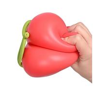 Cherry Fidget Squeeze Ball Quiet 5.5Inch Cherry Soft Realistic Fun Ball For Family Friends Youth Teens Offices Work Classroom Commuting Relaxation Study Waiting Rooms Stress Relieve