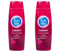 Cherry Flavoured Water-Based Lubricant 75ml (Pack of 2) - Long-Lasting Personal Intimate Gel for Enhanced Sensation and Comfort