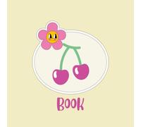 Cherry Flower Face Notebook | 8.5 x 8.5 in, 110 Pages: Cute Composition Notebook - Kawaii Cherries & Happy Flower Design on Soft Yellow Background