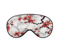 Cherry Flower Sleep Mask Soft Eye Mask Eye Cover Eyeshade Blindfold with Adjustable Strap