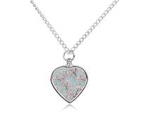 Cherry Flower Snowy Personalized Pet Urn Necklace Keepsake Urn Pendant Cremation Jewelry Gifts for Dog Cat Lover