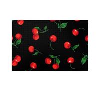 Cherry Fruit Pattern1000 Piece Jigsaw Puzzles for Adults, Wooden Jigsaw Puzzle