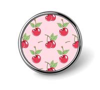 Cherry Fruit Round Button Pins Lapel Pin Brooch Badge Clothing Hats Decor for Women Men Gifts