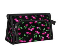 Cherry Fruits Travel Toiletry Bag for Women Men Girls Boys Cherry Pattern Multifunctional Makeup Pouch Bag Wash Toiletries Cosmetic Organizer Shower Bag