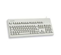 CHERRY G80-3000, Wired Mechanical Keyboard, EU Layout (QWERTY ), USB-Connection, Robust, Programmable Keys,CHERRY MX BROWN Switches, Light Grey