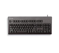 CHERRY G80-3000, Wired Mechanical Keyboard, UK Layout (QWERTY), USB-Connection, Robust, Programmable Keys, CHERRY MX BLACK Switches, Black